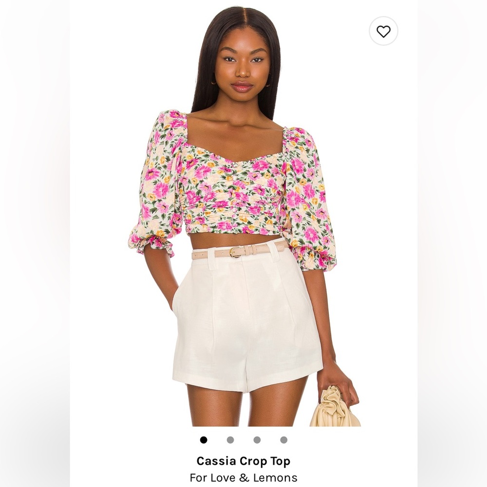 For Love and Lemons Cassia Crop Top